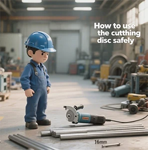 How to use the cutting disc safely