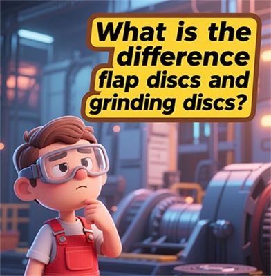What is the difference between flap discs and grinding discs?